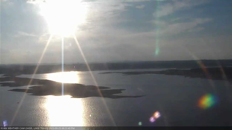 Lake Travis webcam, September 25, 2023 6:25 PM CT