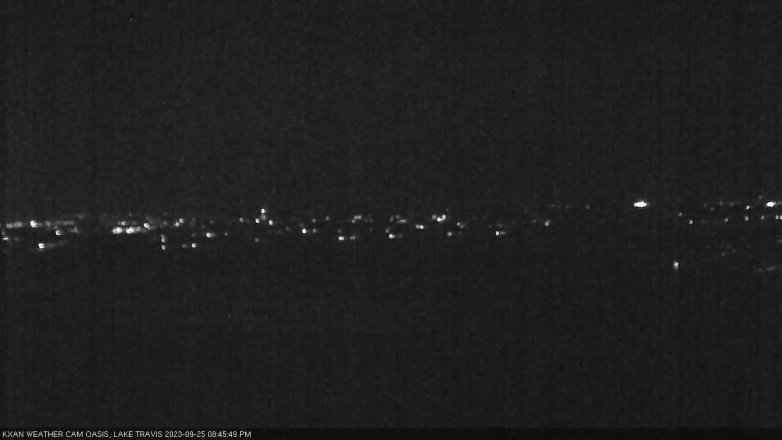 Lake Travis webcam, September 25, 2023 8:45 PM CT