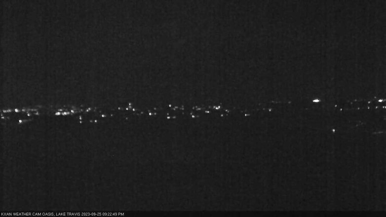 Lake Travis webcam, September 25, 2023 9:25 PM CT