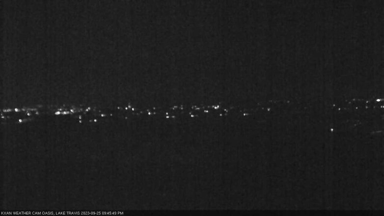 Lake Travis webcam, September 25, 2023 9:45 PM CT