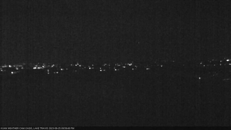 Lake Travis webcam, September 25, 2023 10:00 PM CT