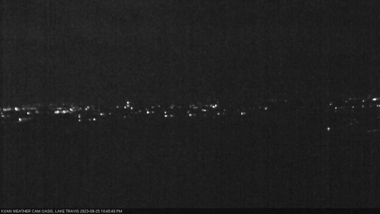 Lake Travis webcam, September 25, 2023 10:45 PM CT