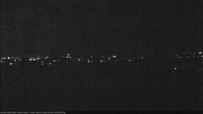 Lake Travis webcam, September 25, 2023 11:00 PM CT