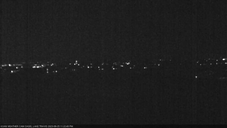 Lake Travis webcam, September 25, 2023 11:25 PM CT