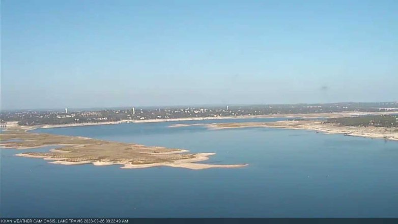 Lake Travis webcam, September 26, 2023 9:25 AM CT