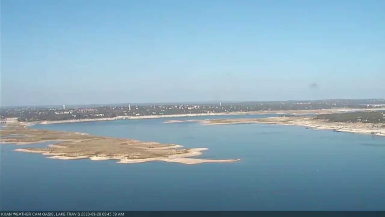 Lake Travis webcam, September 26, 2023 9:45 AM CT