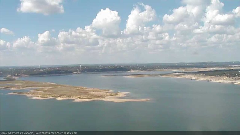 Lake Travis webcam, September 26, 2023 12:45 PM CT