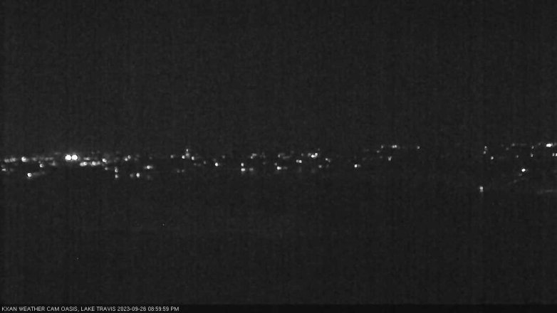 Lake Travis webcam, September 26, 2023 9:00 PM CT