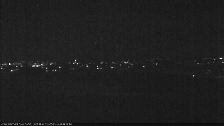 Lake Travis webcam, September 26, 2023 10:00 PM CT