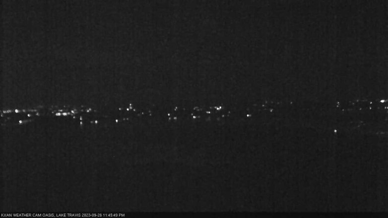 Lake Travis webcam, September 26, 2023 11:45 PM CT