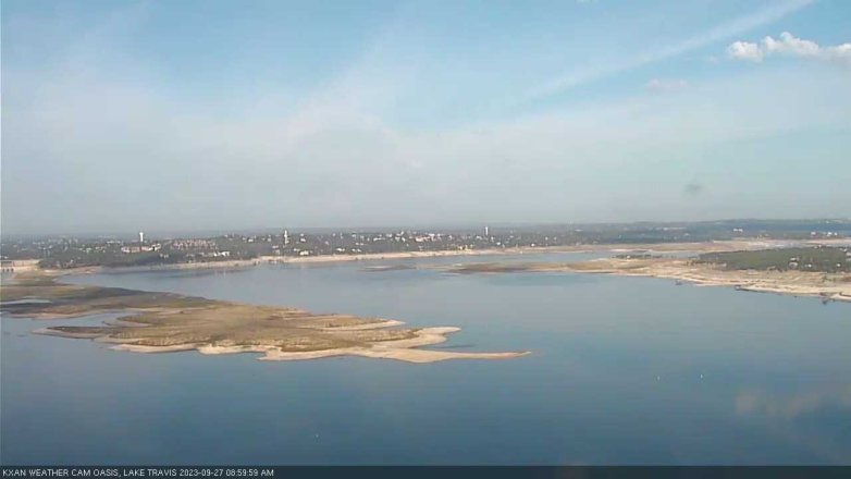 Lake Travis webcam, September 27, 2023 9:00 AM CT