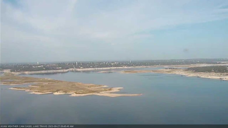 Lake Travis webcam, September 27, 2023 9:45 AM CT