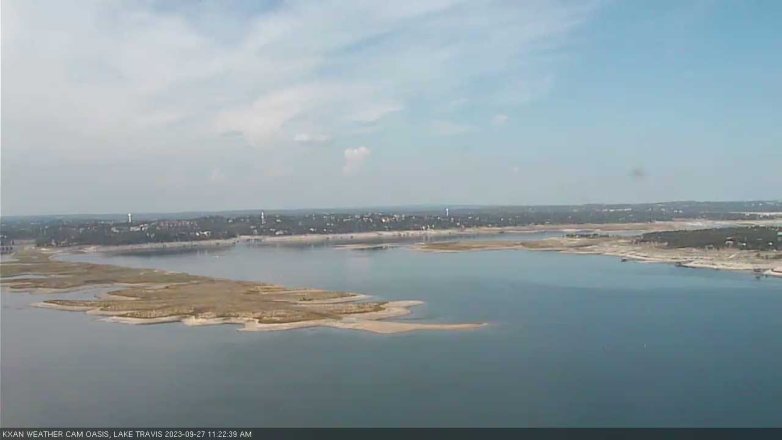 Lake Travis webcam, September 27, 2023 11:25 AM CT