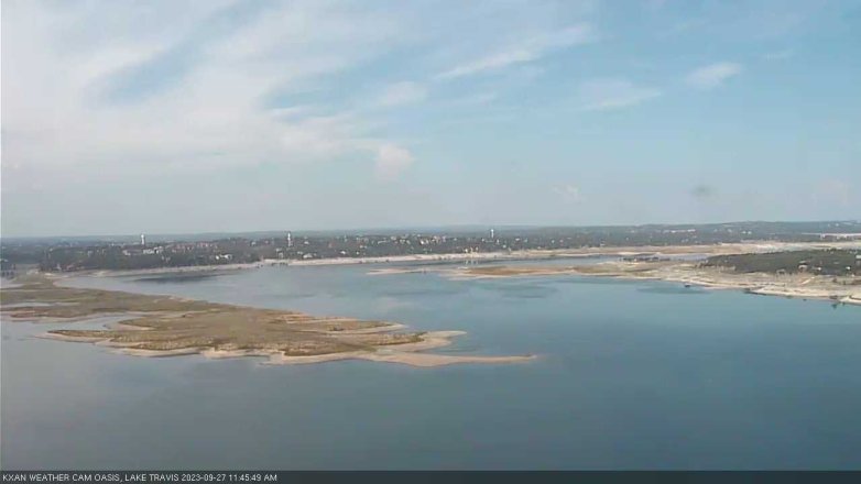 Lake Travis webcam, September 27, 2023 11:45 AM CT
