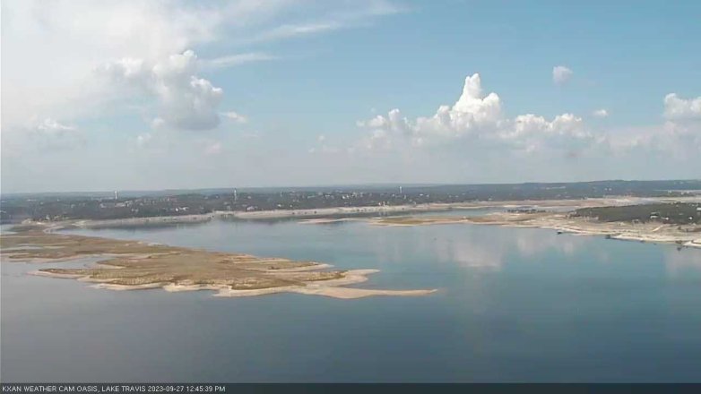 Lake Travis webcam, September 27, 2023 12:45 PM CT