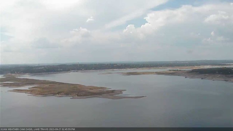Lake Travis webcam, September 27, 2023 2:45 PM CT