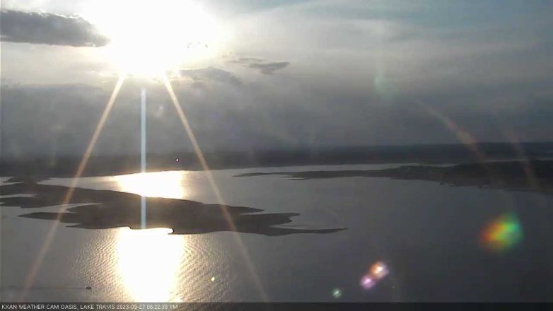 Lake Travis webcam, September 27, 2023 6:25 PM CT