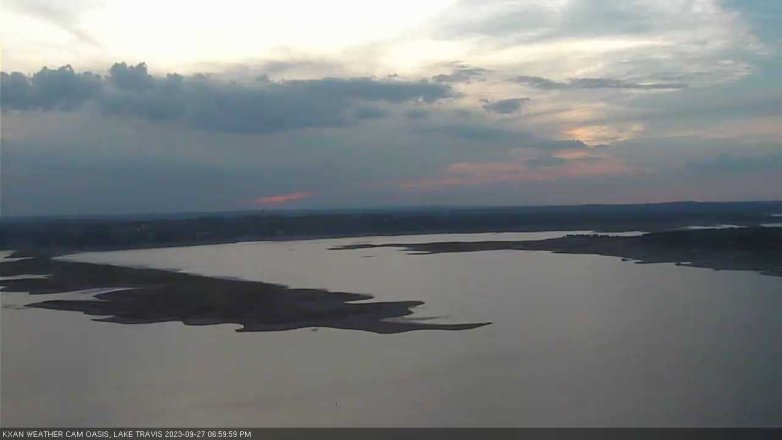 Lake Travis webcam, September 27, 2023 7:00 PM CT