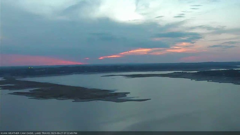 Lake Travis webcam, September 27, 2023 7:25 PM CT