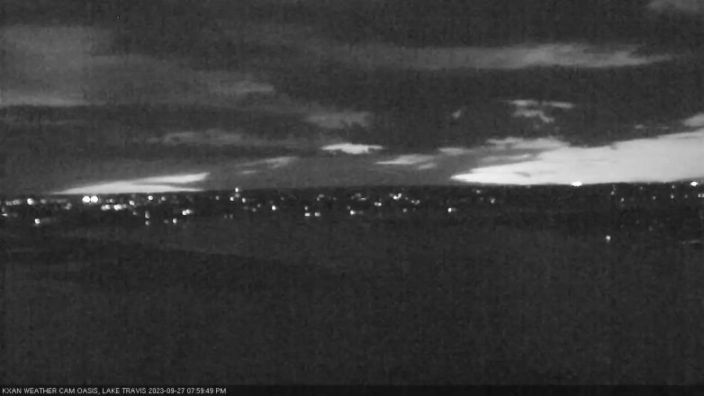 Lake Travis webcam, September 27, 2023 8:00 PM CT