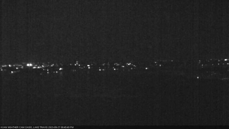 Lake Travis webcam, September 27, 2023 8:45 PM CT