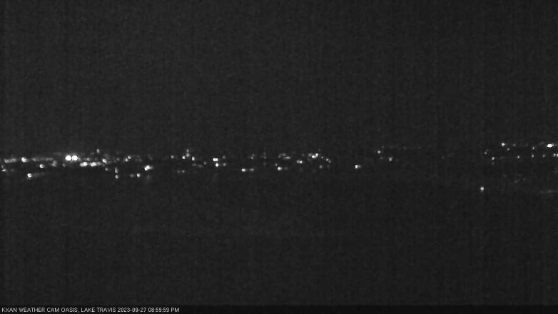 Lake Travis webcam, September 27, 2023 9:00 PM CT