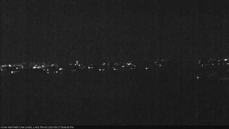 Lake Travis webcam, September 27, 2023 9:45 PM CT