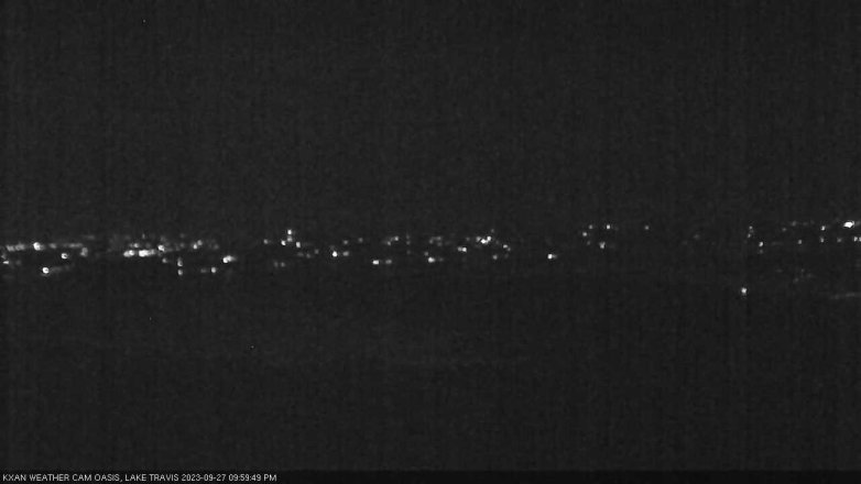 Lake Travis webcam, September 27, 2023 10:00 PM CT