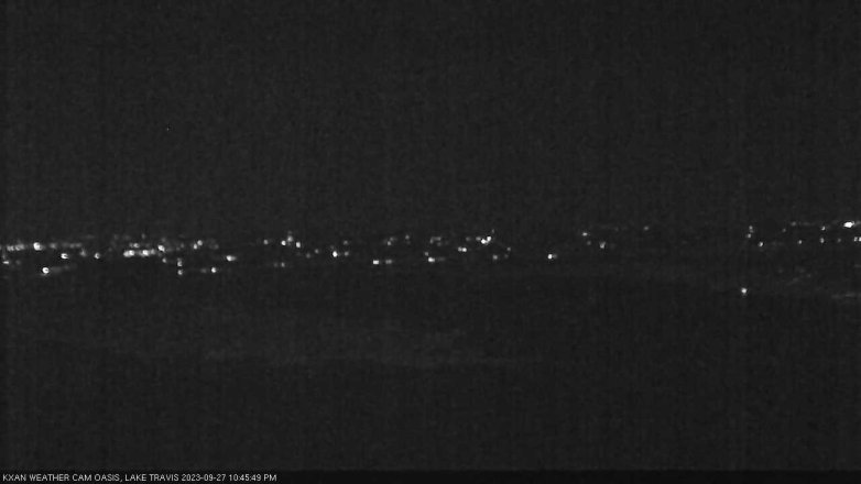 Lake Travis webcam, September 27, 2023 10:45 PM CT