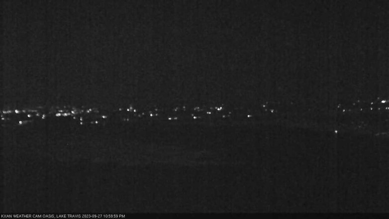 Lake Travis webcam, September 27, 2023 11:00 PM CT