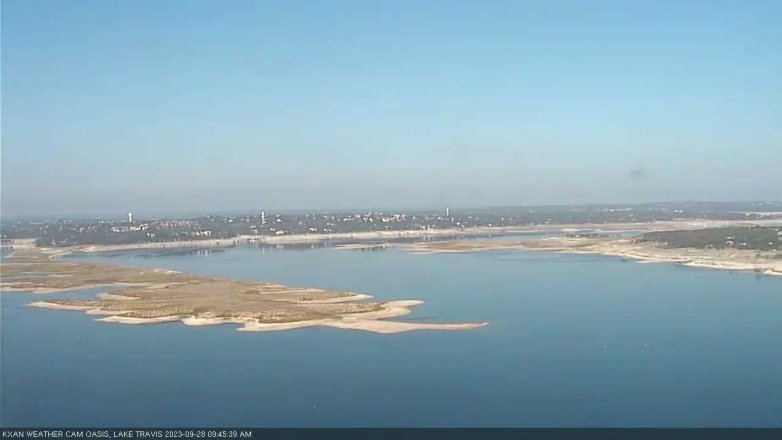 Lake Travis webcam, September 28, 2023 9:45 AM CT