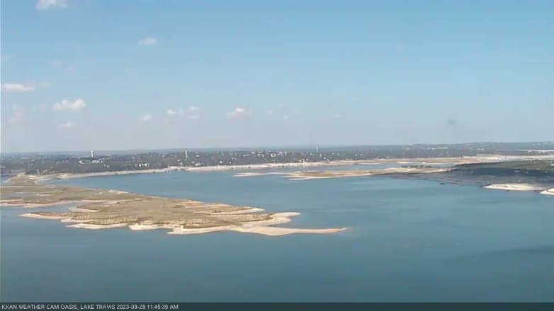 Lake Travis webcam, September 28, 2023 11:45 AM CT