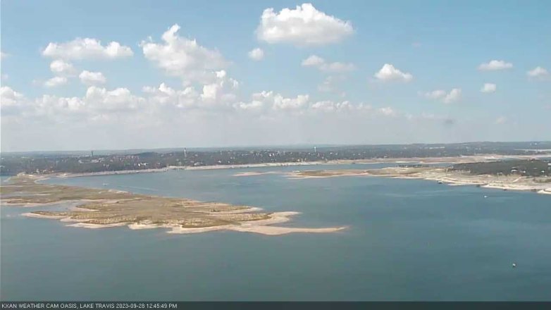 Lake Travis webcam, September 28, 2023 12:45 PM CT