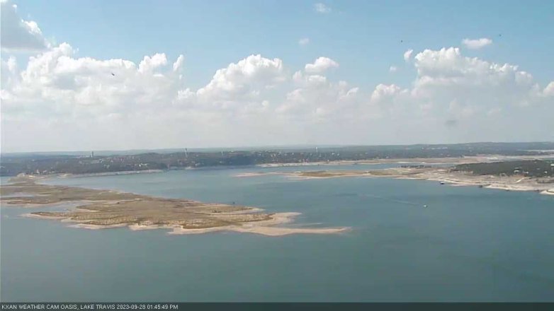 Lake Travis webcam, September 28, 2023 1:45 PM CT