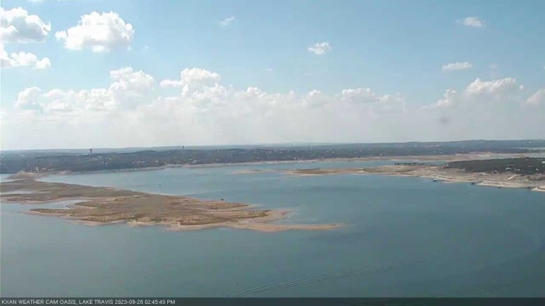 Lake Travis webcam, September 28, 2023 2:45 PM CT