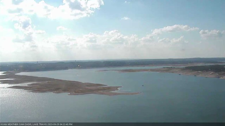 Lake Travis webcam, September 28, 2023 4:25 PM CT