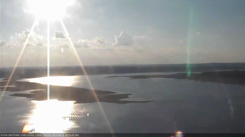 Lake Travis webcam, September 28, 2023 6:00 PM CT