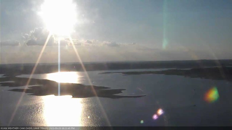 Lake Travis webcam, September 28, 2023 6:25 PM CT