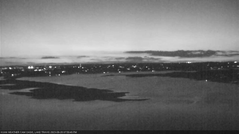 Lake Travis webcam, September 28, 2023 8:00 PM CT