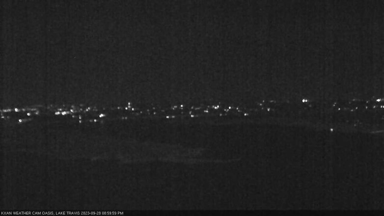 Lake Travis webcam, September 28, 2023 9:00 PM CT