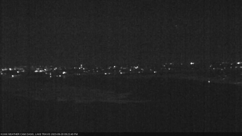 Lake Travis webcam, September 28, 2023 9:25 PM CT