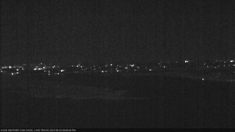 Lake Travis webcam, September 28, 2023 9:45 PM CT