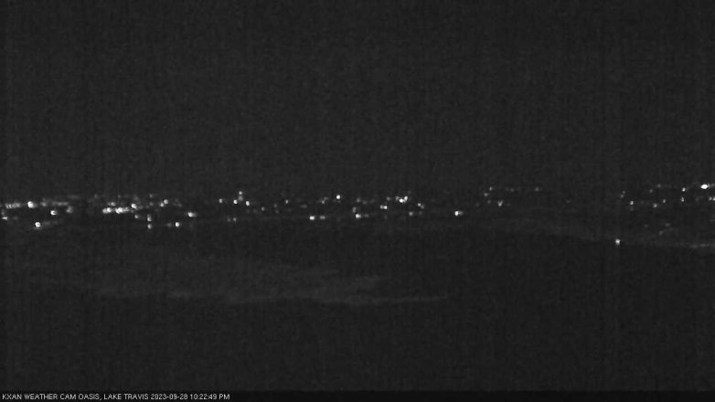 Lake Travis webcam, September 28, 2023 10:25 PM CT