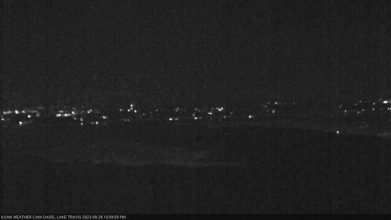 Lake Travis webcam, September 28, 2023 11:00 PM CT