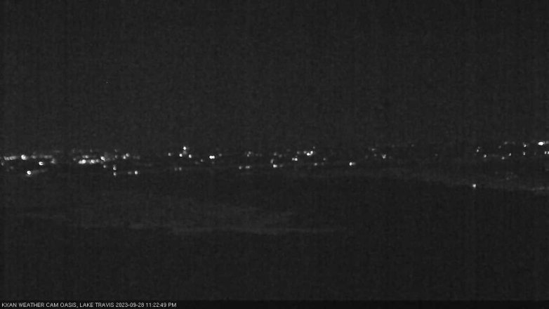 Lake Travis webcam, September 28, 2023 11:25 PM CT