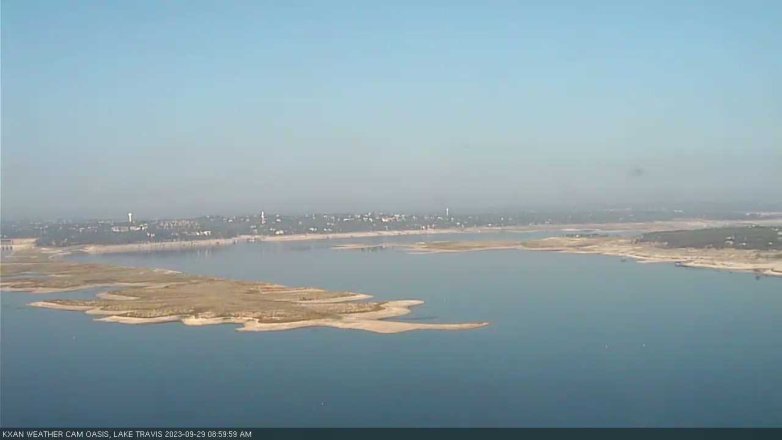 Lake Travis webcam, September 29, 2023 9:00 AM CT