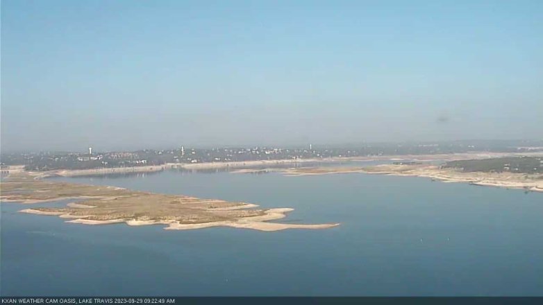 Lake Travis webcam, September 29, 2023 9:25 AM CT