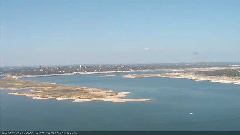 Lake Travis webcam, September 29, 2023 11:25 AM CT