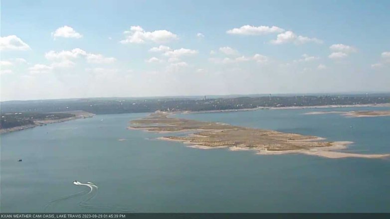 Lake Travis webcam, September 29, 2023 1:45 PM CT