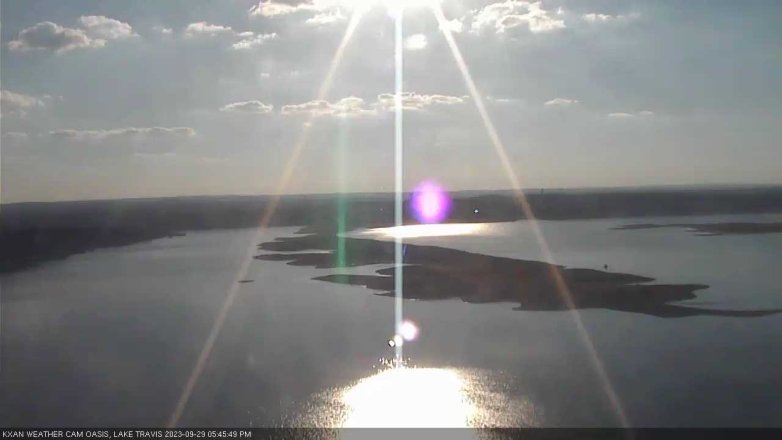 Lake Travis webcam, September 29, 2023 5:45 PM CT